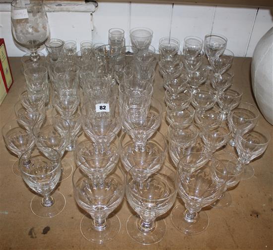 Collection glassware and engraved glass